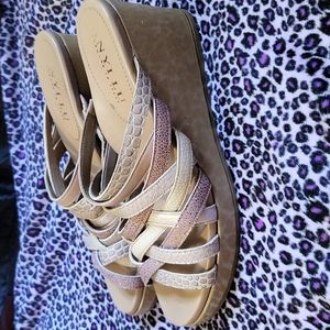EUC Strappy Wedge Sandals size 7